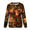 2024 Womens Ugly Christmas Sweaters Funny Cute Xmas Tree Reindeer Snowman Tops Long Sleeve Crewneck Sweatshirts view 3