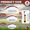 Hiboom Autograph Football with Acrylic Display Stand Air Pump Blank Gold Football for Trophy Anniversary High School College Coaching Gift Award Championship Party(8 Pcs,White, Brown,Size 9 3 1) view 2