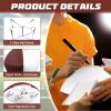 Hiboom Autograph Football with Acrylic Display Stand Air Pump Blank Gold Football for Trophy Anniversary High School College Coaching Gift Award Championship Party(8 Pcs,White, Brown,Size 9 3 1) view 3