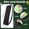 Hiboom 5 Pcs Baseball & Softball Base Set with Portable Carrying Bag 3 Toss Down Bases 1 Homeplate 1 Pitching Rubber for Kickball Softball Backyard Playground Practice Adults(Fluorescent Green,Solid) view 4