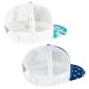 BASSDASH 2 Pack Flat Brim Trucker Cap Adjustable Snapback Hat Mesh Back for Men Women Fishing Hunting view 4