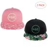 BASSDASH 2 Pack Flat Brim Trucker Cap Adjustable Snapback Hat Mesh Back for Men Women Fishing Hunting view 2