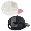 BASSDASH 2 Pack Flat Brim Trucker Cap Adjustable Snapback Hat Mesh Back for Men Women Fishing Hunting view 4
