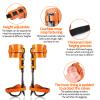 Clakioom Tree Climbing GearTree Climbing Spikes, Tree Climbing Gear with Adjustable Climbing Straps and Steel Core Flip Line, Rock Climbing Kit with Triple Lock Lanyard Adjuster view 3