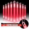 Glow Fever Emergency Safety Military Grade Glow Sticks; 10pcs, 6" Ultra Bright Glow Sticks with 12 Hours Duration. Great for Hiking, Party, Camping, Blackouts, Hurricane and Survival Kits (Red) view 1
