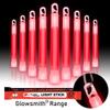 Glow Fever Emergency Safety Military Grade Glow Sticks; 10pcs, 6" Ultra Bright Glow Sticks with 12 Hours Duration. Great for Hiking, Party, Camping, Blackouts, Hurricane and Survival Kits (Red) view 2