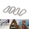3 Inch 4 Pack Spring Snap Hook-M8x80mm, Cable Machine Accessories for Home Gym Pulldown Attachment, Exercise Machine, Heavy Duty Steel Clip for Outdoor Fitness view 2