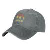 Moab Utah Vintage Sunset Baseball Cowboy Hat Adjustable Trucker Hat Gray view 2