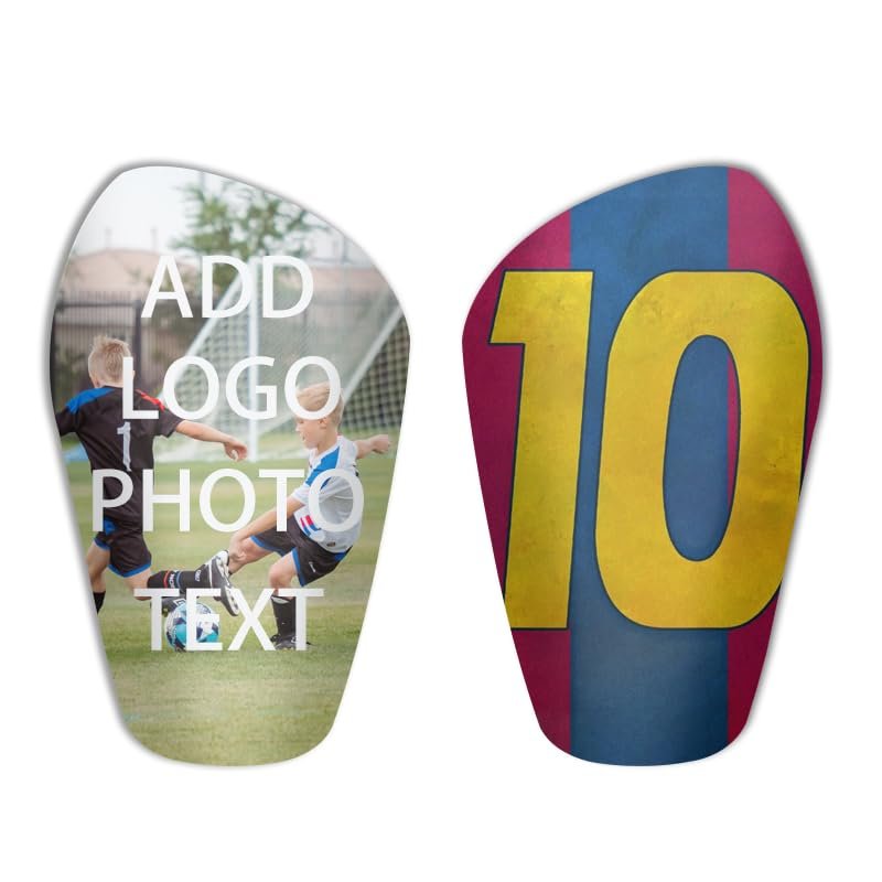 PDDSHOP Custom Soccer Shin Guards, Personalized Shin Pads with Photo, Picture Shin Guards for Boy Girl Men Women Teen Child, Customized Gift for Soccer Lovers Football Player