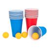 Boland Beer Pong Set, Multicoloured, 22 Cups (11 Red/11 Blue), 4 Balls, Adult, Small (12.5 cm), Unisex, Party/Carnival view 2