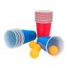 Boland Beer Pong Set, Multicoloured, 22 Cups (11 Red/11 Blue), 4 Balls, Adult, Small (12.5 cm), Unisex, Party/Carnival view 3