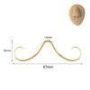 6ixGosh 14G Mustache Septum Ring, 316L Surgical Steel Septum Mustache Nose Ring Piercing Jewelry, Septum Piercing Hanger, Gold view 2