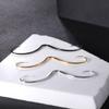6ixGosh 14G Mustache Septum Ring, 316L Surgical Steel Septum Mustache Nose Ring Piercing Jewelry, Septum Piercing Hanger, Gold view 3