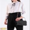 HOXIS Minimalist Evening Envelope Clutch Chain Shoulder Bag Women Faux Leather Suede Purse (Nude) view 3