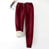 KICILVS 2025 Women's Sherpa Lined Joggers Winter Warm Athletic Sweatpants High Waisted Thermal Leggings Thick Outdoor Pants view 2