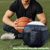 CORECISE Single Ball Bag with Zipper Pocket, Drawstring Sling Back Bag for Carrying Basketball, Volleyball, Soccer, Football view 3