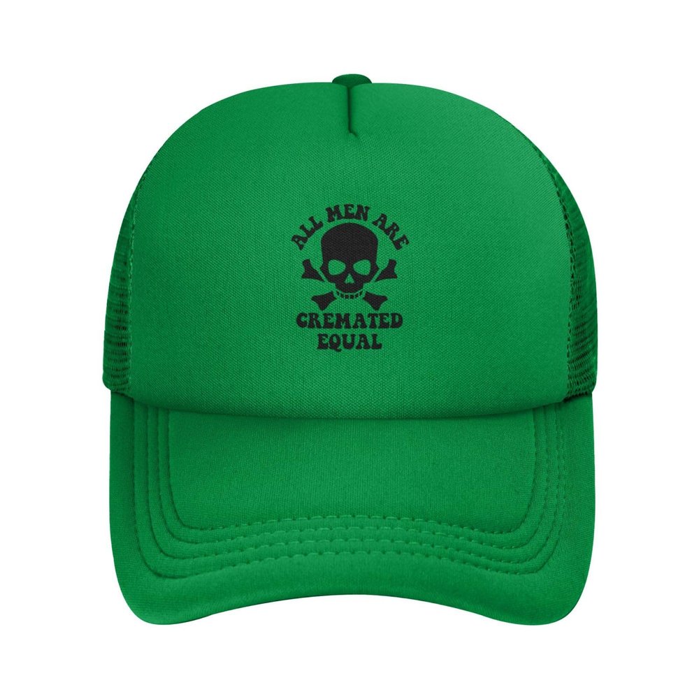 All Men are Cremated Equals Trucker Hat Baseball Cap Green