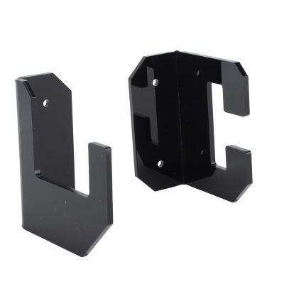 Ozgkee Samurai Sword Holder Horizontal Wall Mount Acrylic Sword Rack Flat Blade Display Stand with Screws (Black)