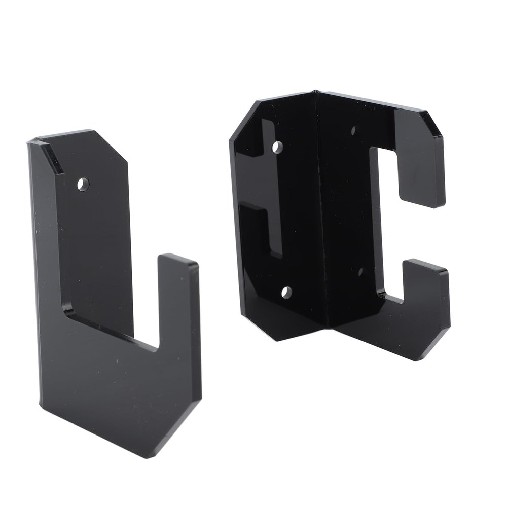 Ozgkee Samurai Sword Holder Horizontal Wall Mount Acrylic Sword Rack Flat Blade Display Stand with Screws (Black)