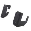 Ozgkee Samurai Sword Holder Horizontal Wall Mount Acrylic Sword Rack Flat Blade Display Stand with Screws (Black) view 3