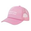 America was Never Great Trucker Hat Baseball Cap Pink view 2