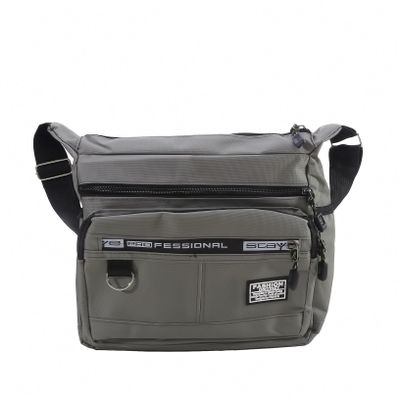 Men's Messenger Bag Crossbody Shoulder Bags Men Small Sling Pack Satchel Purse Waterproof Oxford Packs Vintage Large Hobo Bag with Multiple Pockets for Work Business,Grey