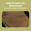 Light Fit Tactical Mask, Wraparound Soft Quick-Dry Fabric with Earloop, Detachable 3D Hold Silicone Liner with Breathable Holes, Absorbs Impact, Anti-dust Airsoft Half Face Shield (Tan/M/2pcs) view 4