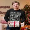 ALLNTRENDS Feliz Navidad Putos Funny Mexican Ugly Christmas Sweatshirt (L, Red) view 4