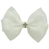 Off White First communion Headpiece For Girls with Cross Christening Baptism Hair Bow Clip -1Pcs view 1