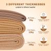 Aobiono Women Fleece Lined Tights Sheer Warm Pantyhose Fake Translucent Winter (85g / No fleece, 2 Pairs Black) view 3