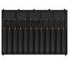 Simgoing Hanging Baseball Bat Bag Caddy with Hanging Hooks, Holds up to 12 Bats Nylon Reinforced Baseball Bat Holder Dugout Organizer for Softball Teams, Black view 1
