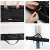 Simgoing Hanging Baseball Bat Bag Caddy with Hanging Hooks, Holds up to 12 Bats Nylon Reinforced Baseball Bat Holder Dugout Organizer for Softball Teams, Black view 4