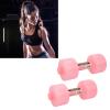 NDNCZDHC 2PCS Water Dumbbell, Adjustable Weights Dumbbells Set Portable Water Filled Dumbbells for Home Office (Pink) view 3