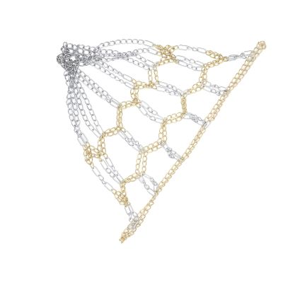 Sports Basketball Nets Durable Metal Basketball Net Chain Basketball Net Replacement Heavy Duty,Iron Basketball Net Net Rust Silver and Gold Basketball Net Chain for Indoor Outdoor