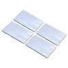 PATIKIL Reflective Patch 2"x3", 4 Pcs Hook & Loop Fastener Safety Appliques for Night Sportsperson Worker Hiker, White view 1