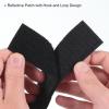 PATIKIL Reflective Patch 1"x4" 2"x3", 7 Pcs Hook & Loop Fastener Safety Appliques for Night Sportsperson Worker Hiker, Light Yellow view 3