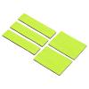 PATIKIL Reflective Patch 1"x4" 2"x3", 5 Pcs Hook & Loop Fastener Safety Appliques for Night Sportsperson Worker Hiker, Light Yellow view 1