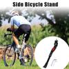 X AUTOHAUX 1 Set Aluminum Alloy Side Bicycle Stand Non-Slip Bicycle Stand Side Stand Kickstand Black view 3