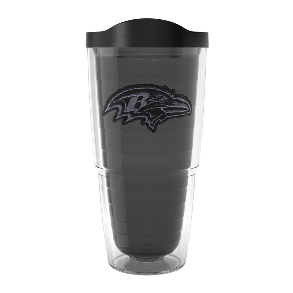 Tervis NFL Baltimore Ravens - Monochrome Made in USA Double Walled Insulated Tumbler Travel Cup Keeps Drinks Cold & Hot, 24oz, Classic