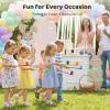 LovesTown 24PCS Egg Spoon Race Game Set for Easter Party Favors, Relay Race Wooden Egg Balance Carnival Games for Kids & Family Activity Holiday Hunt Game Outdoor Lawn Games view 3