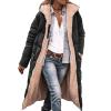 Canbebig Womens Puffer Jackets Sherpa Fleece Lined Jacket Zip Up Long Coat Quilted Puffer Jacket Winter Warm Hooded Coat view 2