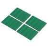PATIKIL Reflective Patch 2"x3", 4 Pcs Hook & Loop Fastener Safety Appliques for Night Sportsperson Worker Hiker, Green view 1