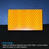 PATIKIL Reflective Patch 2"x3", 4 Pcs Hook & Loop Fastener Safety Appliques for Night Sportsperson Worker Hiker, Orange view 4