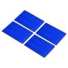 PATIKIL Reflective Patch 2"x3", 4 Pcs Hook & Loop Fastener Safety Appliques for Night Sportsperson Worker Hiker, Blue view 1