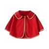 Coat Girl 12 Children Infant Baby Girls Solid Patchwork Tops Mantle Cloak Coat Outer Clothes Outfits (Red, 18-24 Months) view 1