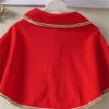 Coat Girl 12 Children Infant Baby Girls Solid Patchwork Tops Mantle Cloak Coat Outer Clothes Outfits (Red, 18-24 Months) view 3