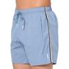 BOSS Solid Swim Trunk with Iconic Side Stripe, Light Blue Berry, XL view 3