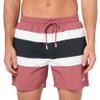 BOSS Block Stripe Swim Trunks, Red Potato, XXL view 1