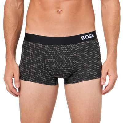 BOSS Camouflage Design Trunks, Abstract Black Camo, S