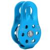 Airshi Climbing Pulley, Rustproof Heavy Duty Aluminium Alloy 12mm Small Hole Pulley for Rope Climbing (Blue Color) view 2